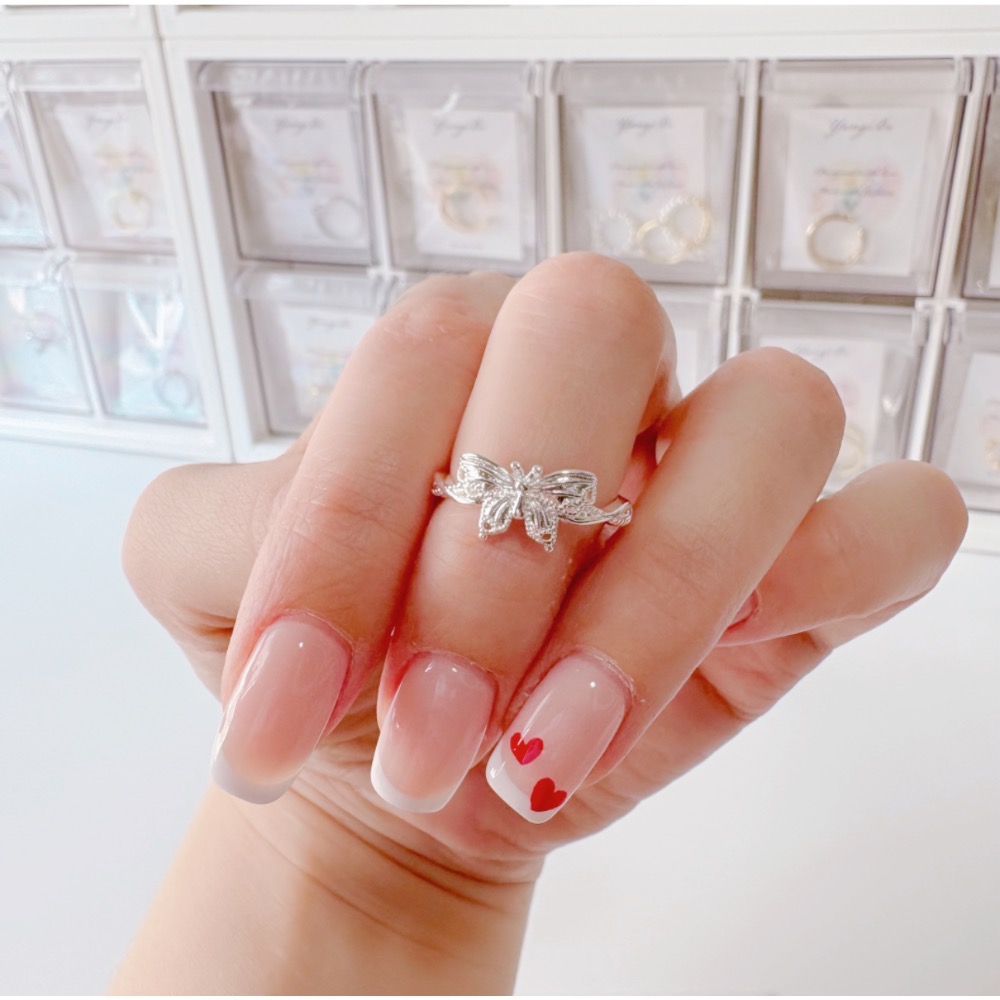 𝓨𝓪𝓷𝓰𝓑𝓲🕊️925銀｜2025新款典雅蝴蝶戒指 Y799-細節圖9