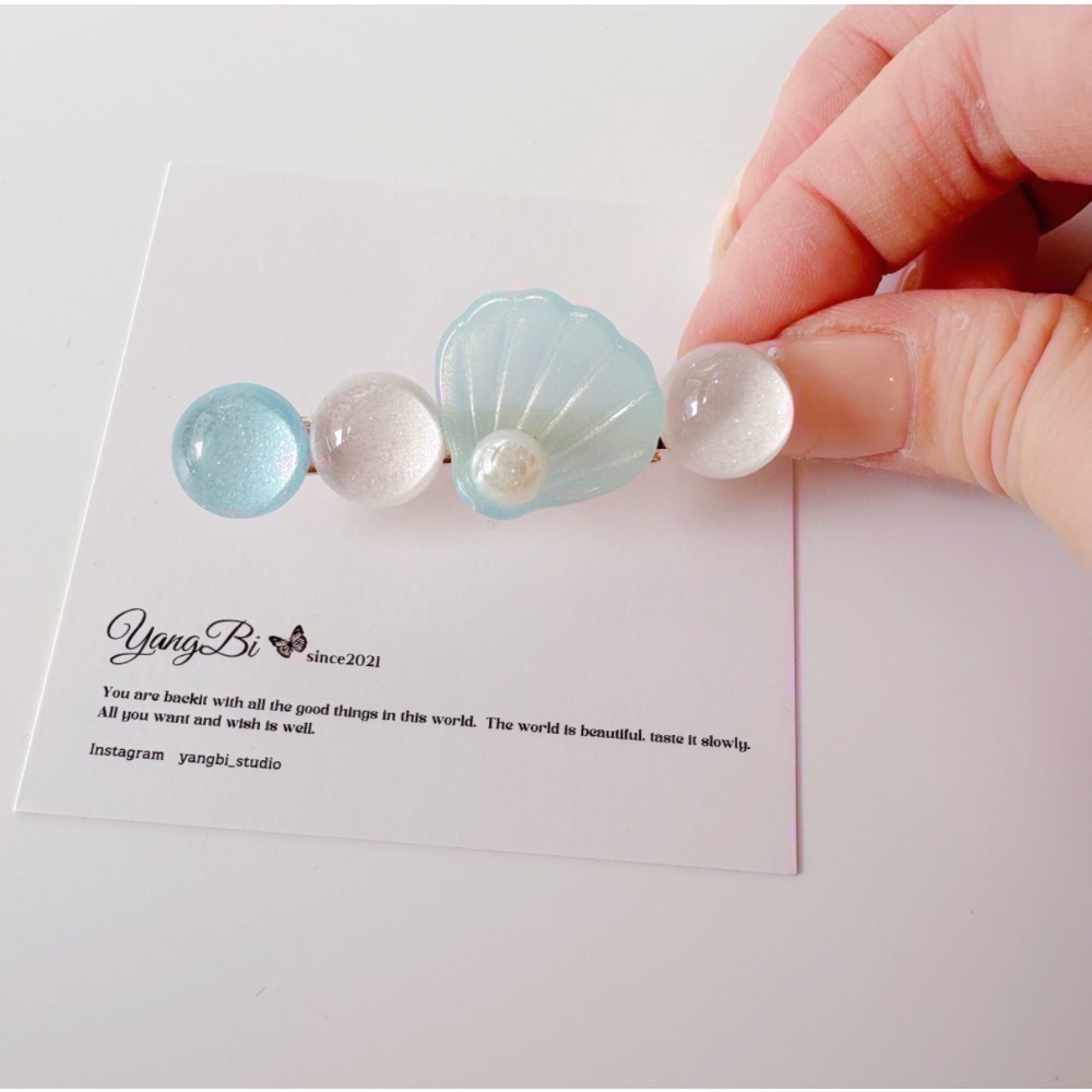 8、珠珠彎貝殼-藍