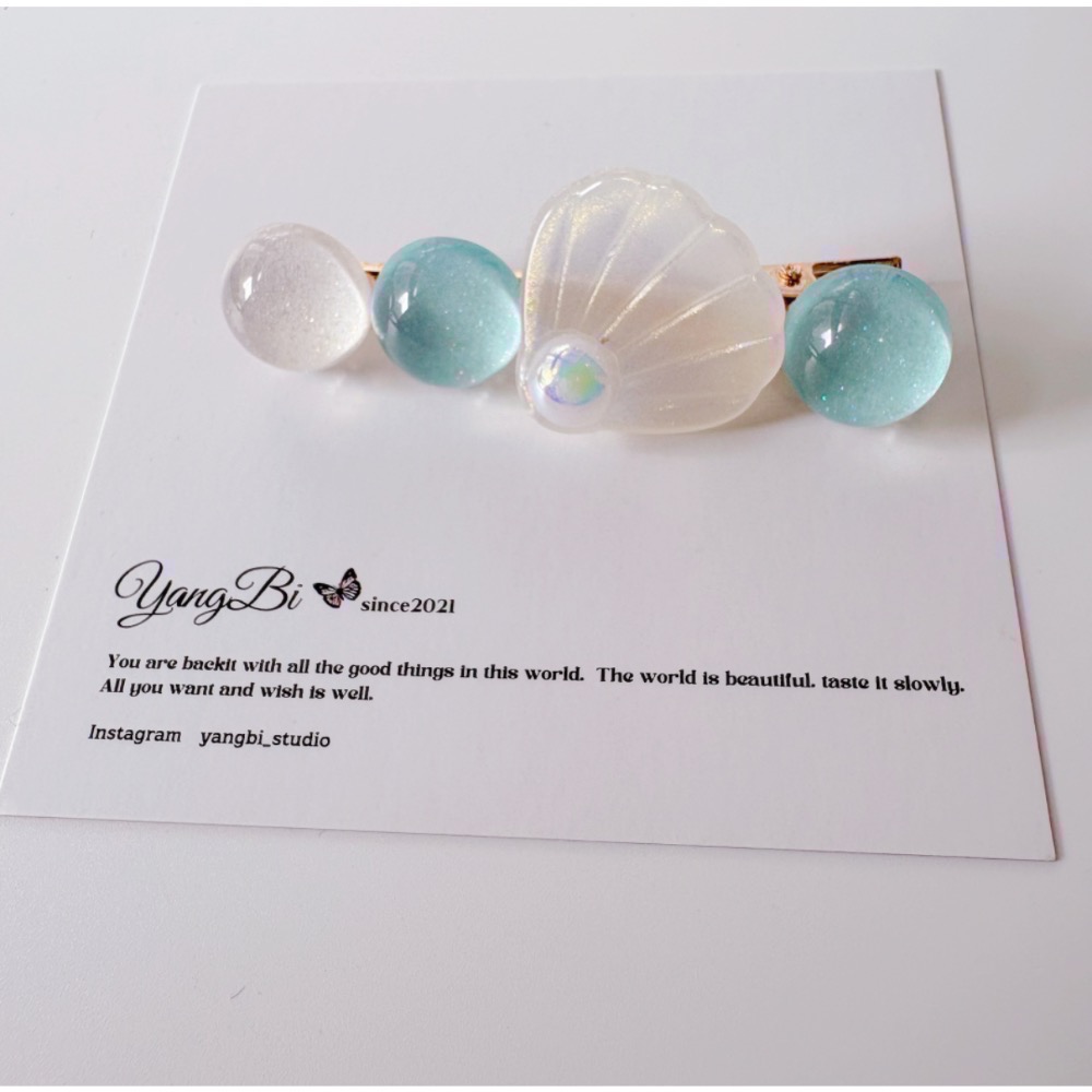 9、珠珠彎貝殼-白