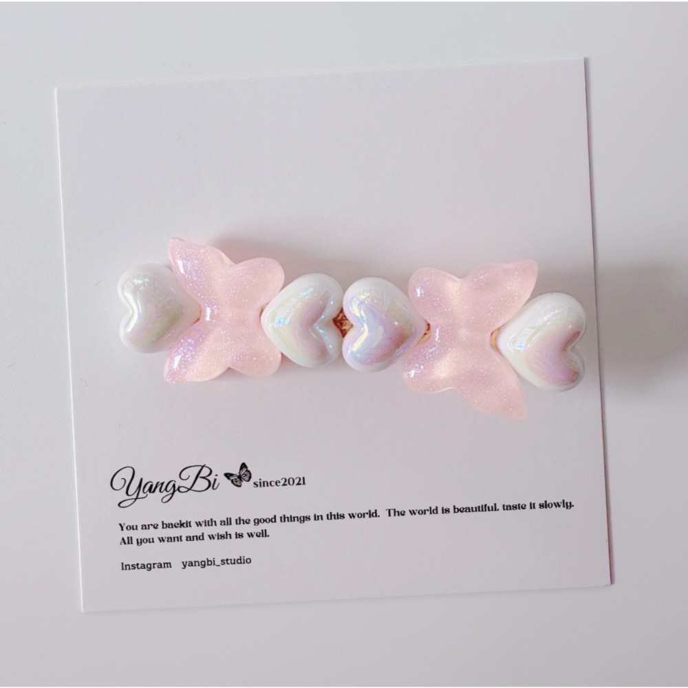 34 、愛心蝴蝶-粉