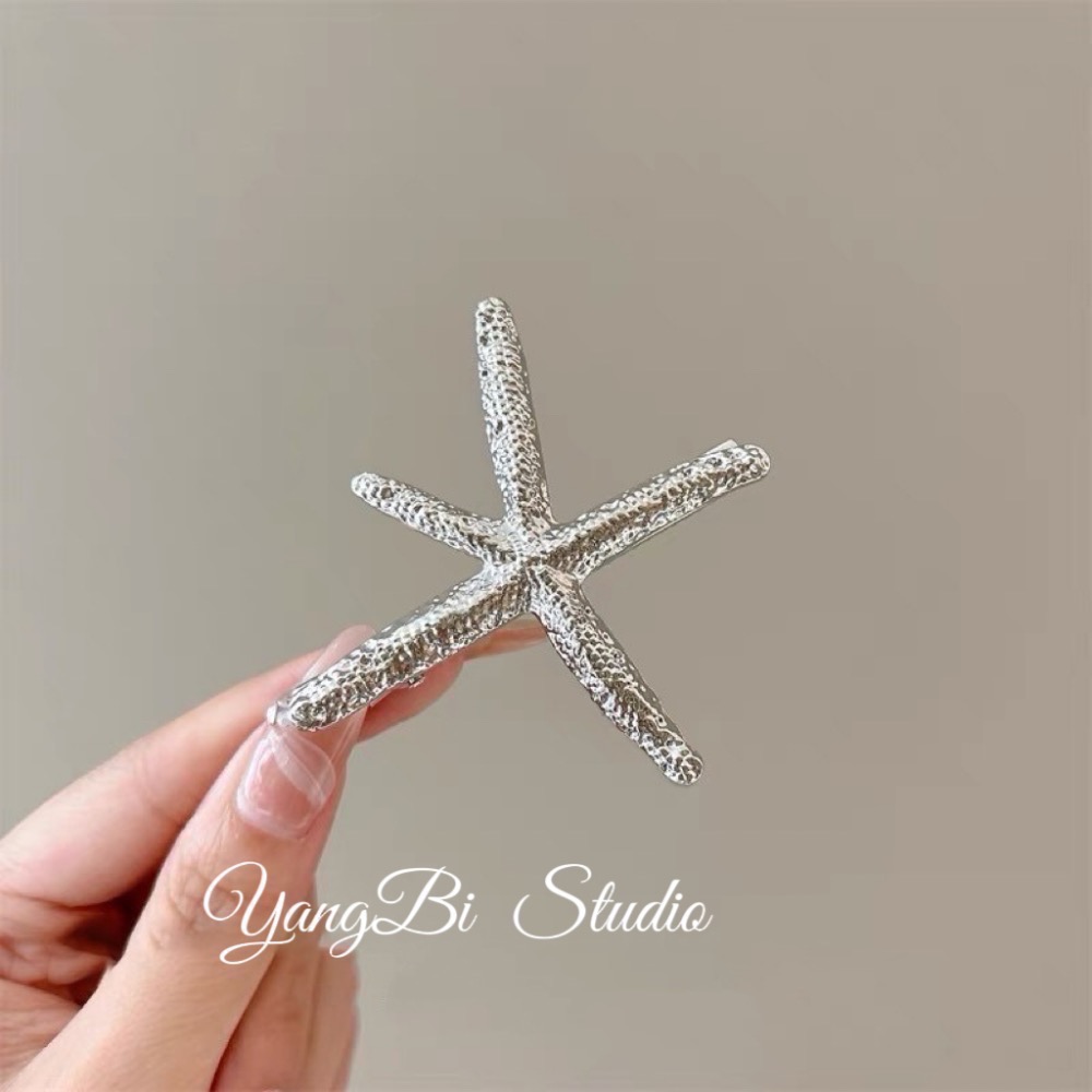 𝓨𝓪𝓷𝓰𝓑𝓲🕊️【海邊度假風】質感海星花朵髮夾 拍照出片神器 邊夾 V404-細節圖5