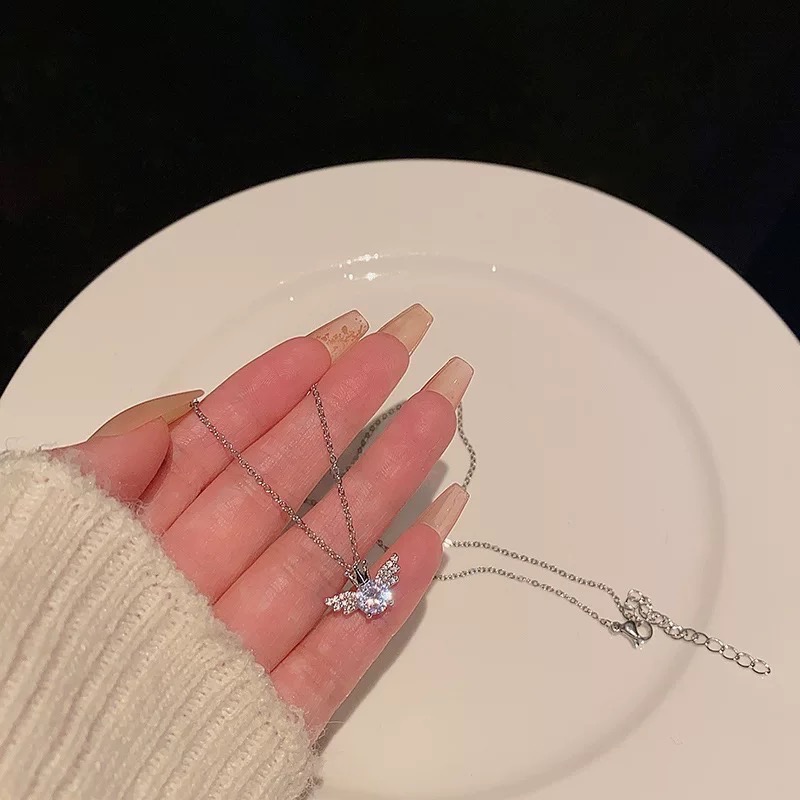 𝓨𝓪𝓷𝓰𝓑𝓲🕊️【鈦鋼鍊】【閃耀天使皇冠翅膀項鍊】 Y830-細節圖4