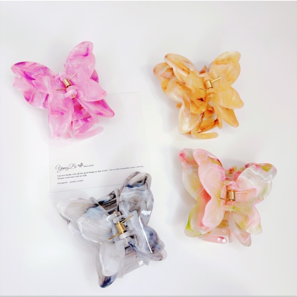 𝓨𝓪𝓷𝓰𝓑𝓲🕊️【實品好美】【超仙氣立體雙層蝴蝶結鯊魚夾】抓夾 V411-細節圖8
