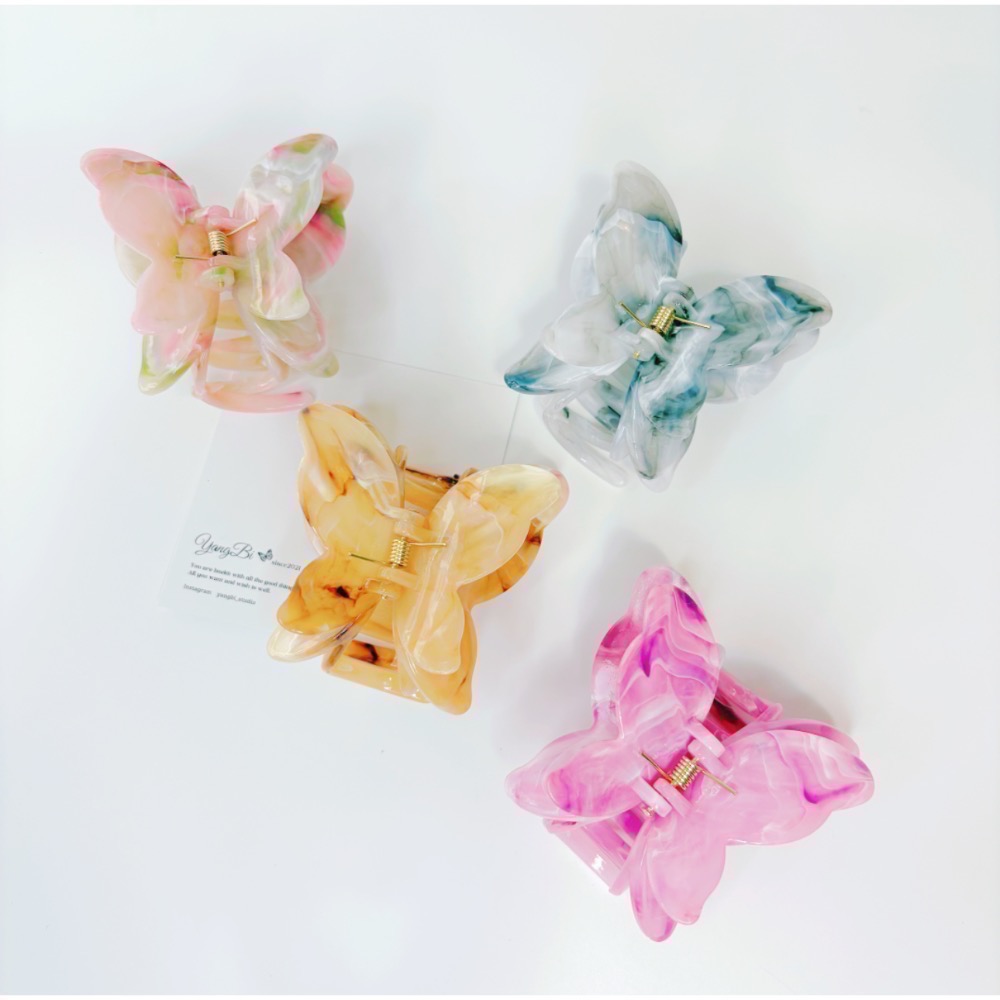 𝓨𝓪𝓷𝓰𝓑𝓲🕊️【實品好美】【超仙氣立體雙層蝴蝶結鯊魚夾】抓夾 V411-細節圖10