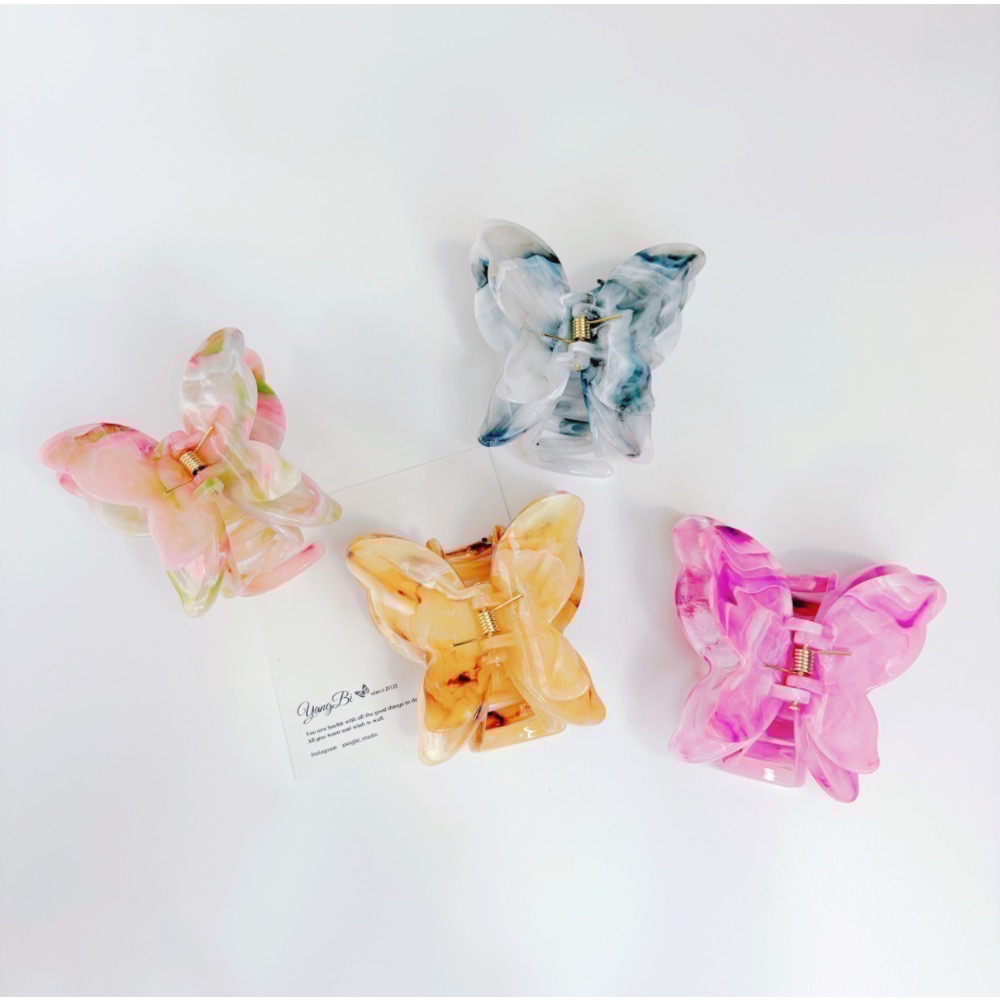 𝓨𝓪𝓷𝓰𝓑𝓲🕊️【實品好美】【超仙氣立體雙層蝴蝶結鯊魚夾】抓夾 V411-細節圖2