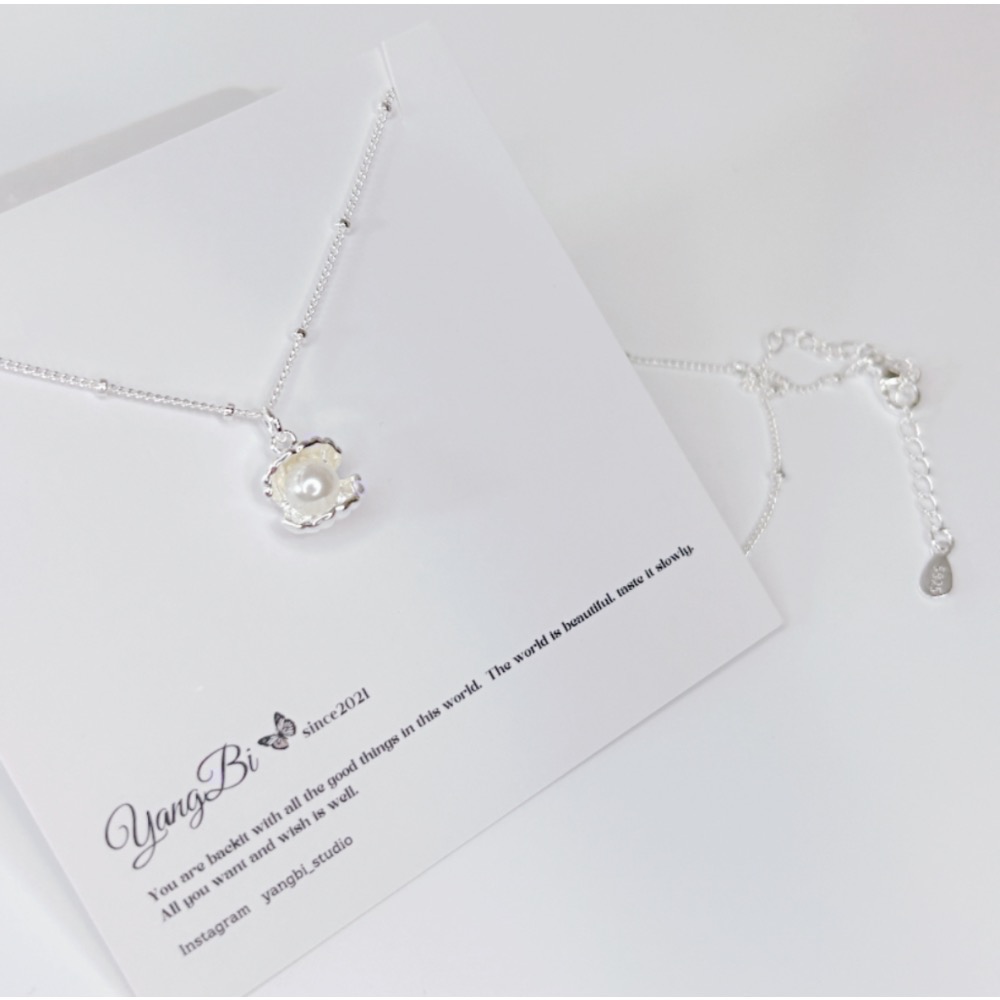 𝓨𝓪𝓷𝓰𝓑𝓲🕊️925銀【海洋珍珠貝殼項鍊】 Y837-細節圖10