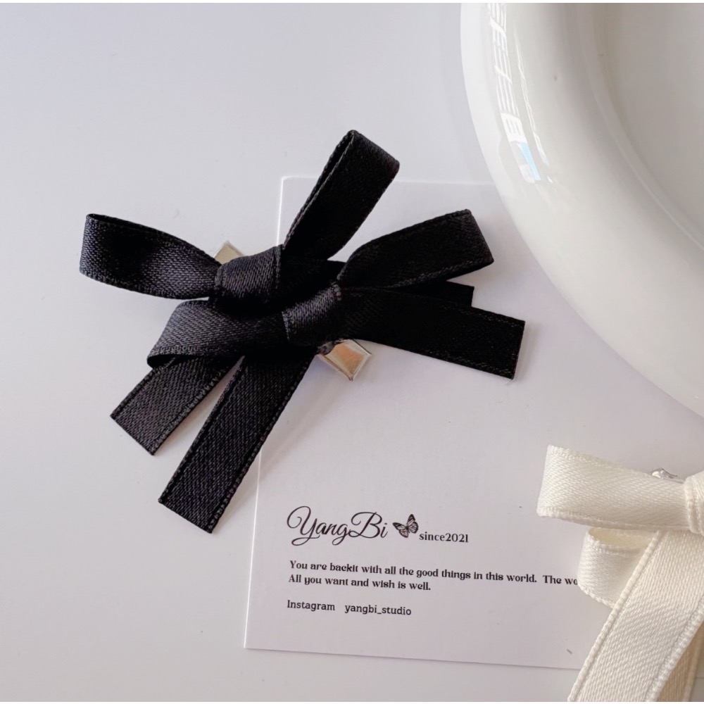 𝓨𝓪𝓷𝓰𝓑𝓲🕊️【雙蝴蝶結緞帶髮夾】 V419-細節圖4
