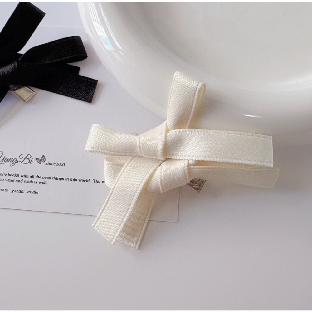 𝓨𝓪𝓷𝓰𝓑𝓲🕊️【雙蝴蝶結緞帶髮夾】 V419-細節圖5