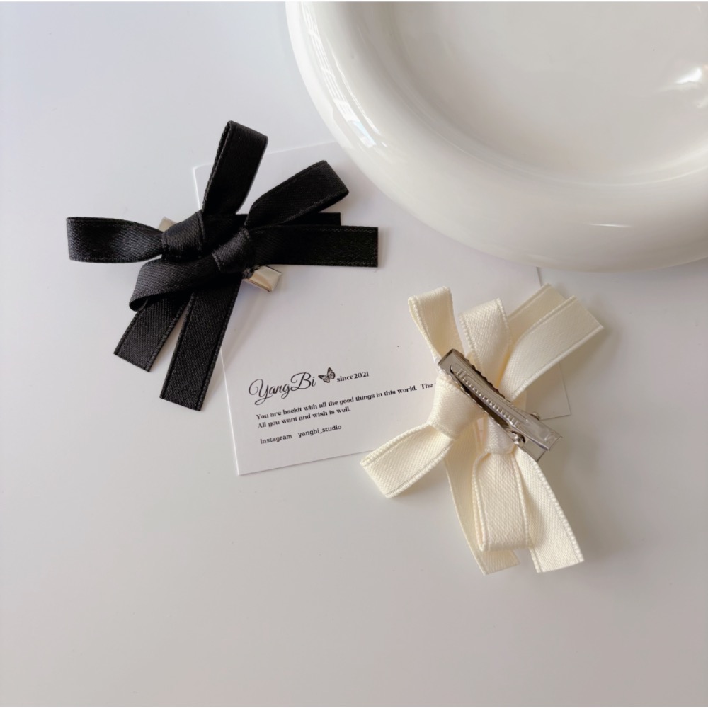 𝓨𝓪𝓷𝓰𝓑𝓲🕊️【雙蝴蝶結緞帶髮夾】 V419-細節圖6