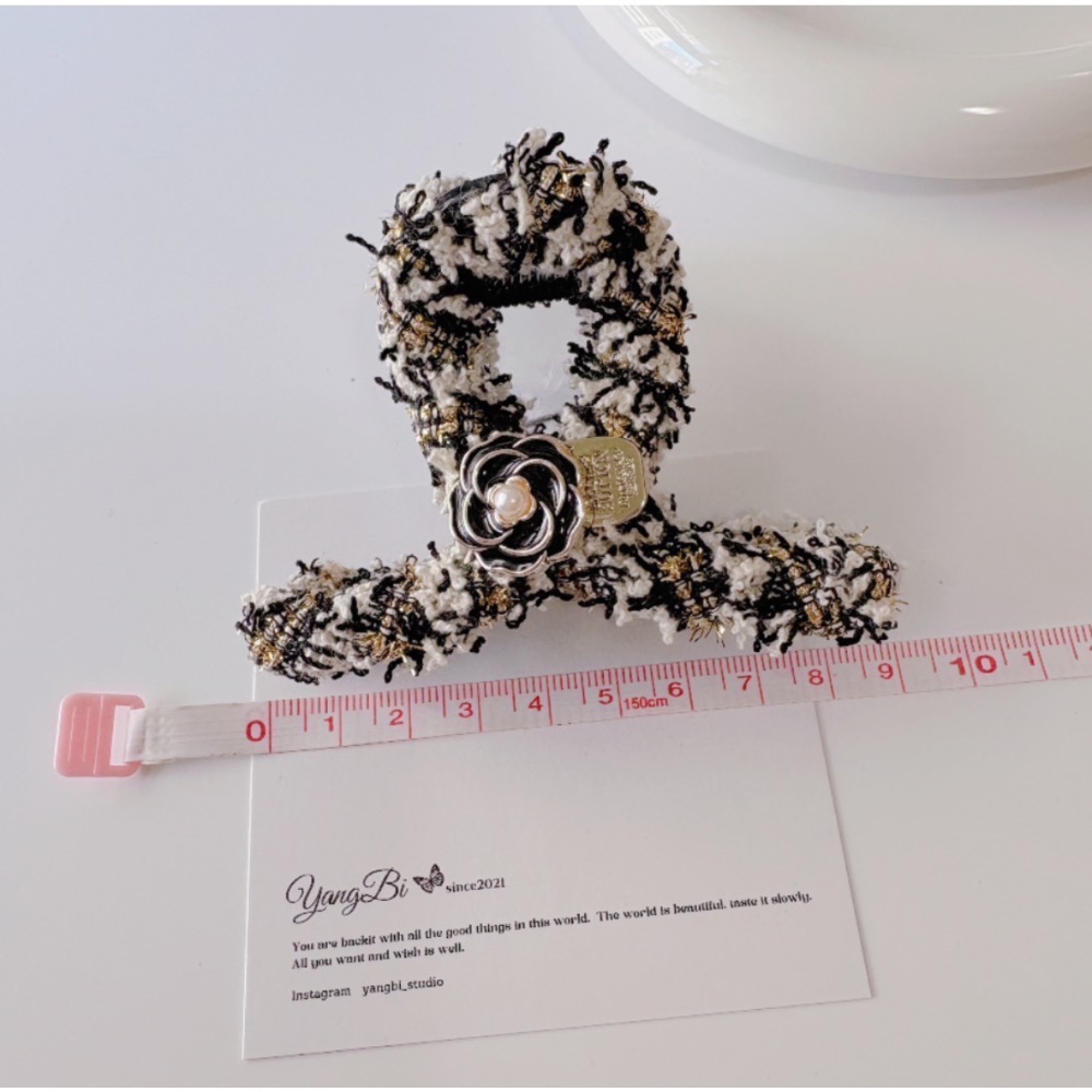 𝓨𝓪𝓷𝓰𝓑𝓲🕊️【山茶花金標毛呢抓夾】 V421-細節圖8