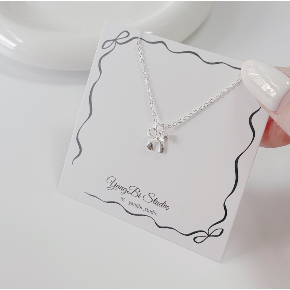 𝓨𝓪𝓷𝓰𝓑𝓲🕊️【光面蝴蝶結項鍊】 Y859-細節圖6