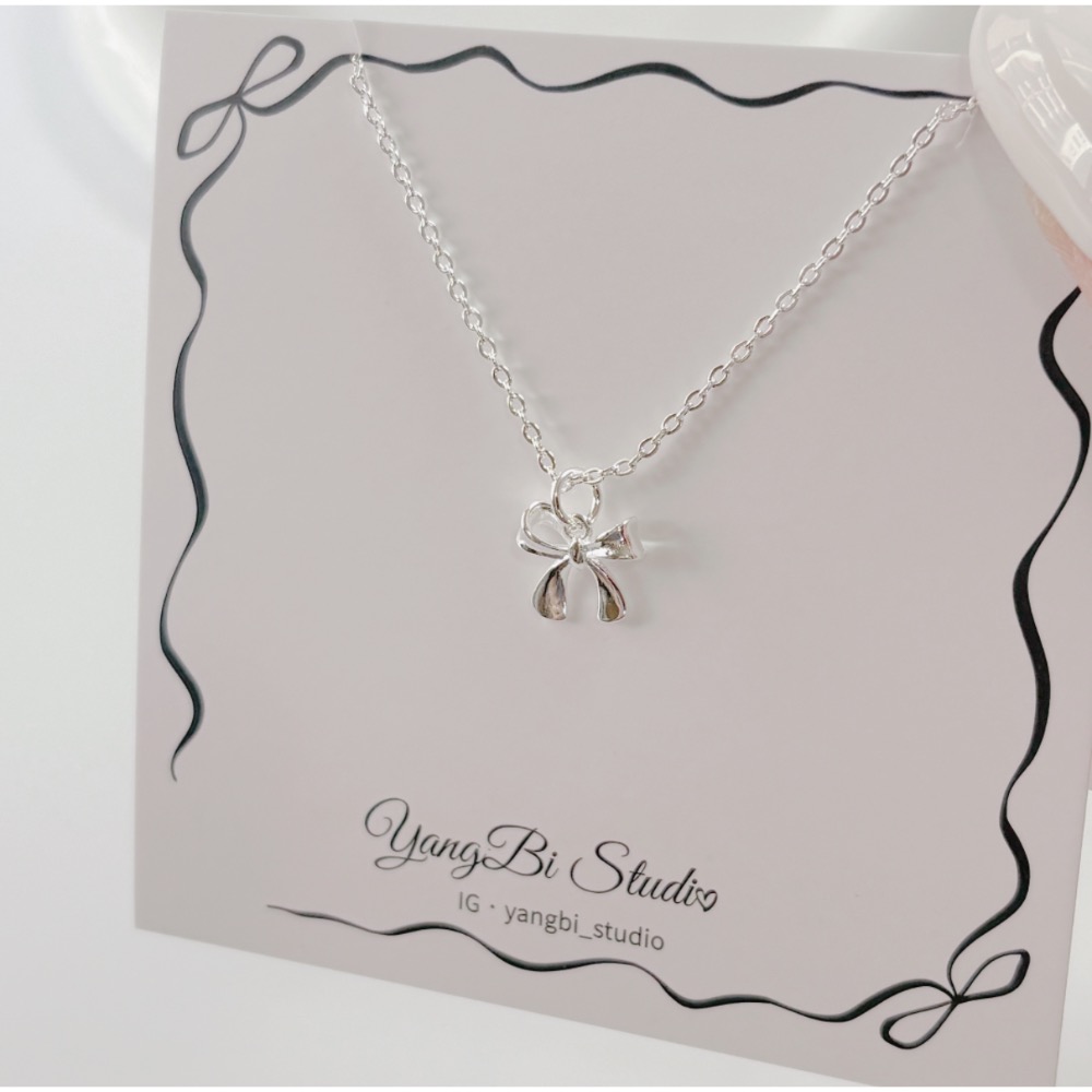 𝓨𝓪𝓷𝓰𝓑𝓲🕊️【光面蝴蝶結項鍊】 Y859-細節圖8