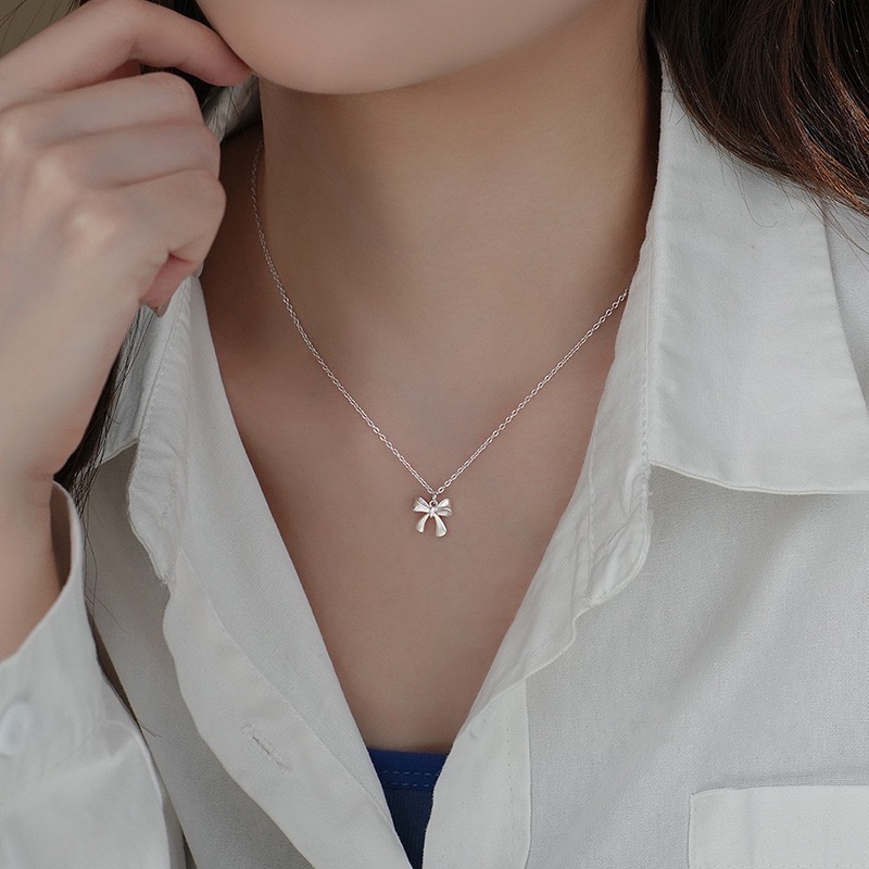 𝓨𝓪𝓷𝓰𝓑𝓲🕊️【光面蝴蝶結項鍊】 Y859-細節圖3