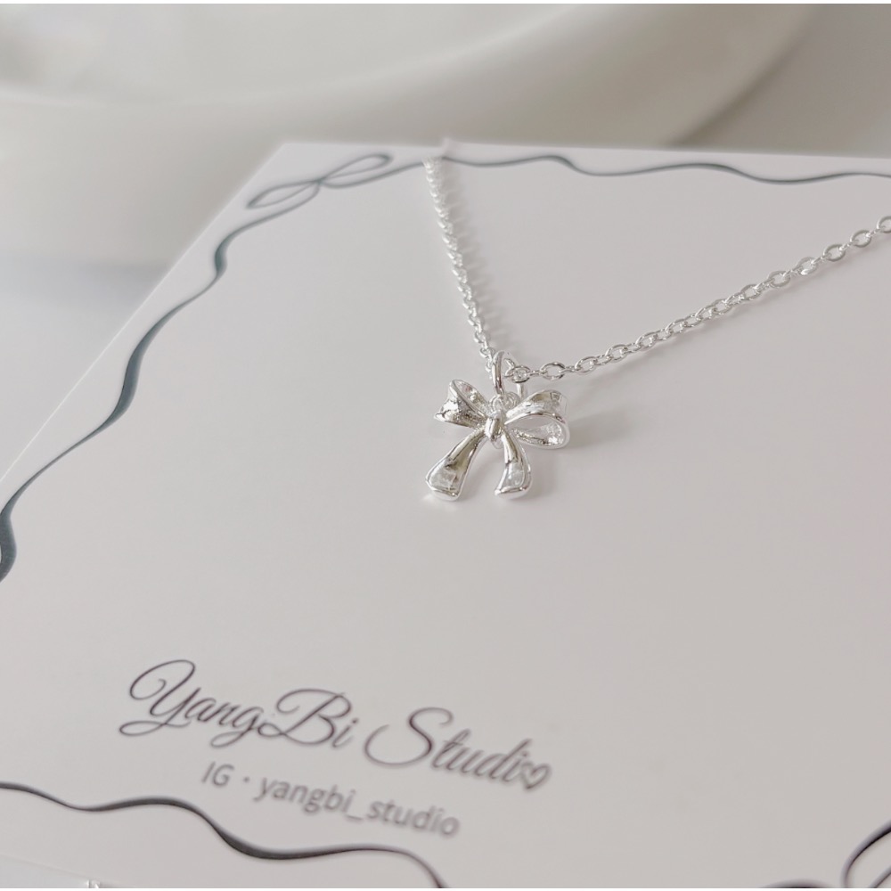 𝓨𝓪𝓷𝓰𝓑𝓲🕊️【光面蝴蝶結項鍊】 Y859-細節圖5