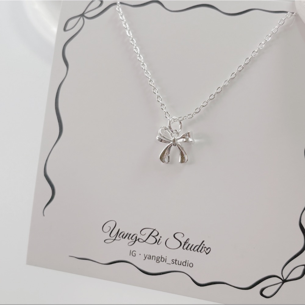 𝓨𝓪𝓷𝓰𝓑𝓲🕊️【光面蝴蝶結項鍊】 Y859-細節圖7