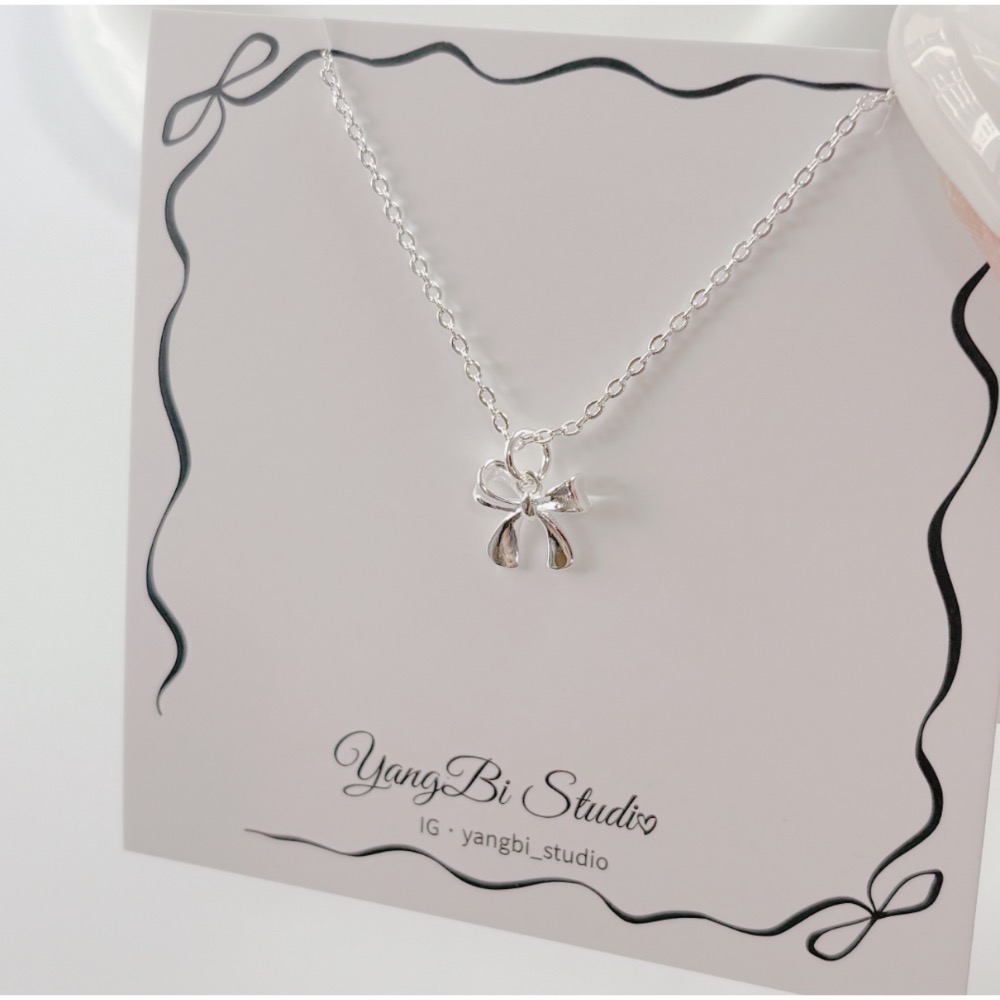 𝓨𝓪𝓷𝓰𝓑𝓲🕊️【光面蝴蝶結項鍊】 Y859-細節圖8