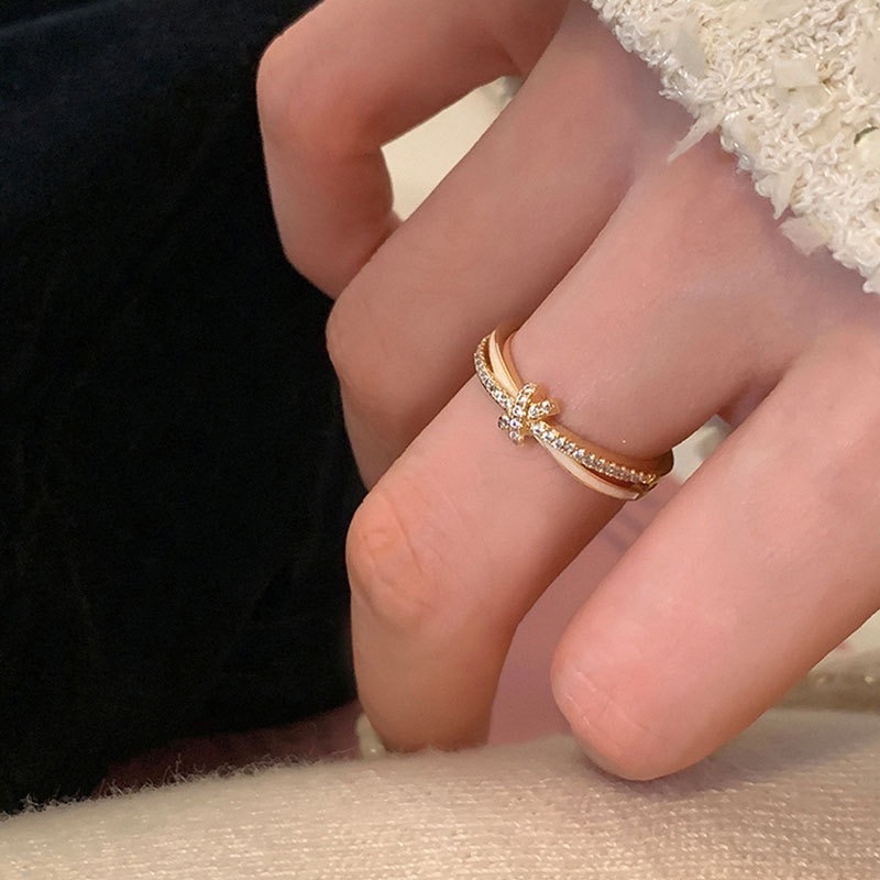 𝓨𝓪𝓷𝓰𝓑𝓲🕊️【滴油鋯石打結戒指】 Y861-細節圖4