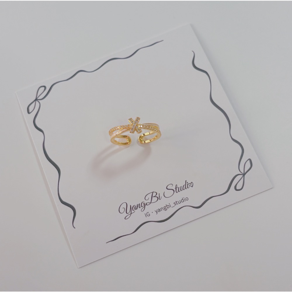 𝓨𝓪𝓷𝓰𝓑𝓲🕊️【滴油鋯石打結戒指】 Y861-細節圖6