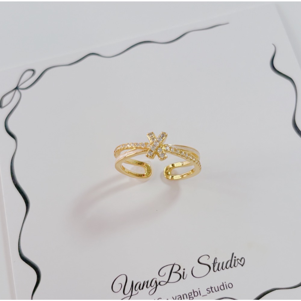 𝓨𝓪𝓷𝓰𝓑𝓲🕊️【滴油鋯石打結戒指】 Y861-細節圖7