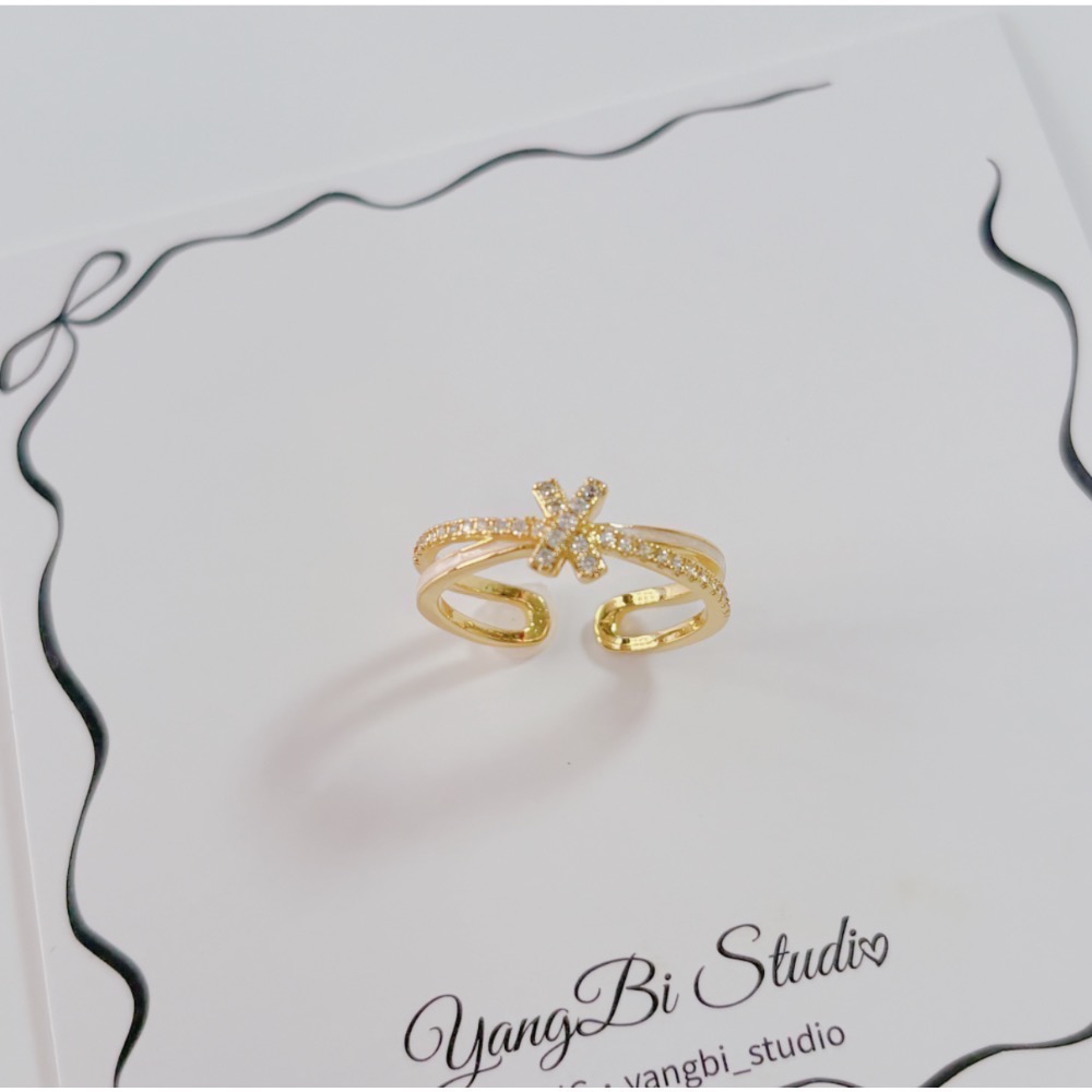𝓨𝓪𝓷𝓰𝓑𝓲🕊️【滴油鋯石打結戒指】 Y861-細節圖7