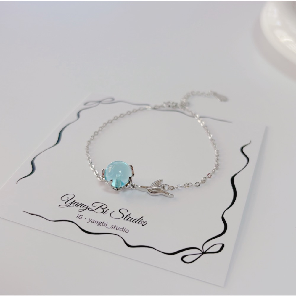 𝓨𝓪𝓷𝓰𝓑𝓲🕊️925銀【閨蜜手鍊】【人魚泡沫手鍊】 Y871-細節圖8