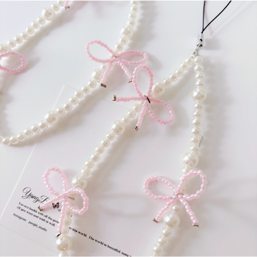 𝓨𝓪𝓷𝓰𝓑𝓲🩰純手工【串珠蝴蝶結手機吊飾】 C69-細節圖4