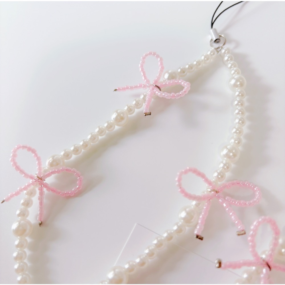 𝓨𝓪𝓷𝓰𝓑𝓲🩰純手工【串珠蝴蝶結手機吊飾】 C69-細節圖5