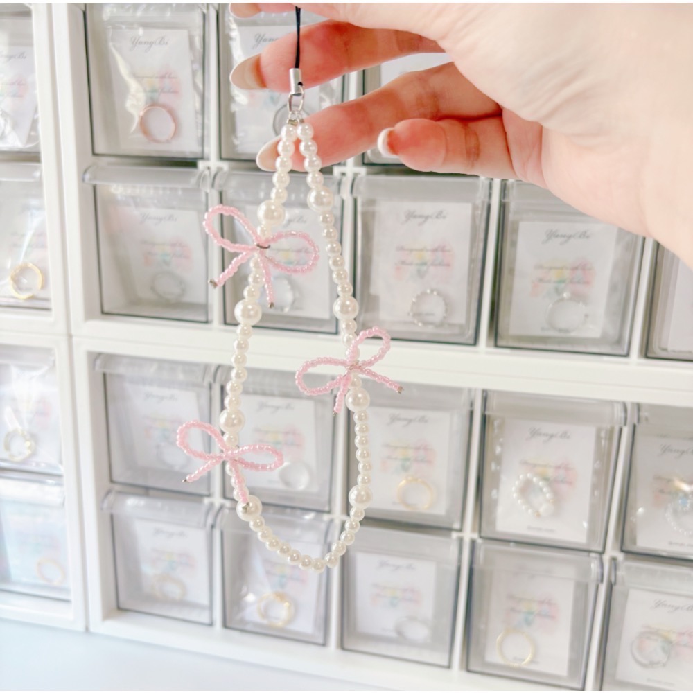 𝓨𝓪𝓷𝓰𝓑𝓲🩰純手工【串珠蝴蝶結手機吊飾】 C69-細節圖7