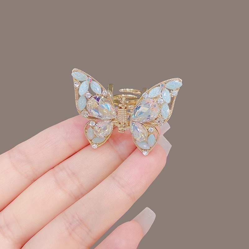 𝓨𝓪𝓷𝓰𝓑𝓲🕊️【七彩霓虹甜美水鑽蝴蝶小抓夾】 V429-細節圖4