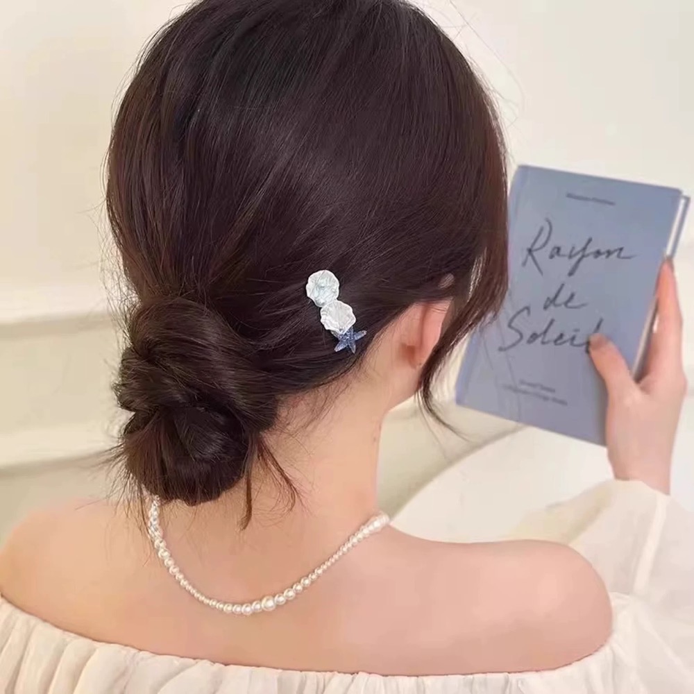 𝓨𝓪𝓷𝓰𝓑𝓲🕊️【珠光貝殼海星髮夾】 V433-細節圖5