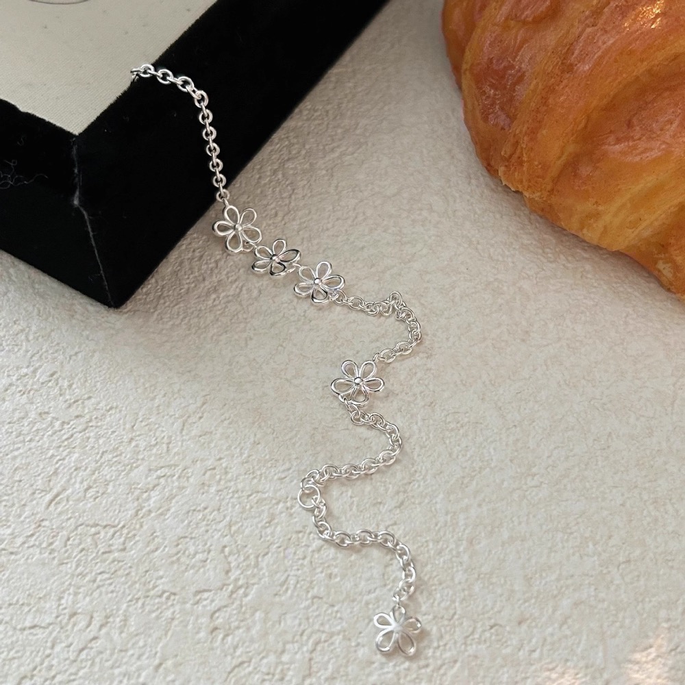 𝓨𝓪𝓷𝓰𝓑𝓲🕊️925純銀【溫柔日常】【銀色綻放小花手鍊】 Y877-細節圖5