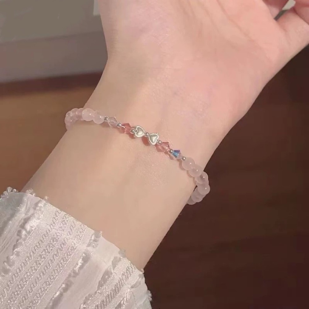 𝓨𝓪𝓷𝓰𝓑𝓲🕊️【蜜桃汽水甜美蝴蝶結串珠手鍊】 Y878-細節圖3