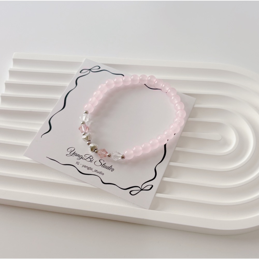 𝓨𝓪𝓷𝓰𝓑𝓲🕊️【蜜桃汽水甜美蝴蝶結串珠手鍊】 Y878-細節圖4