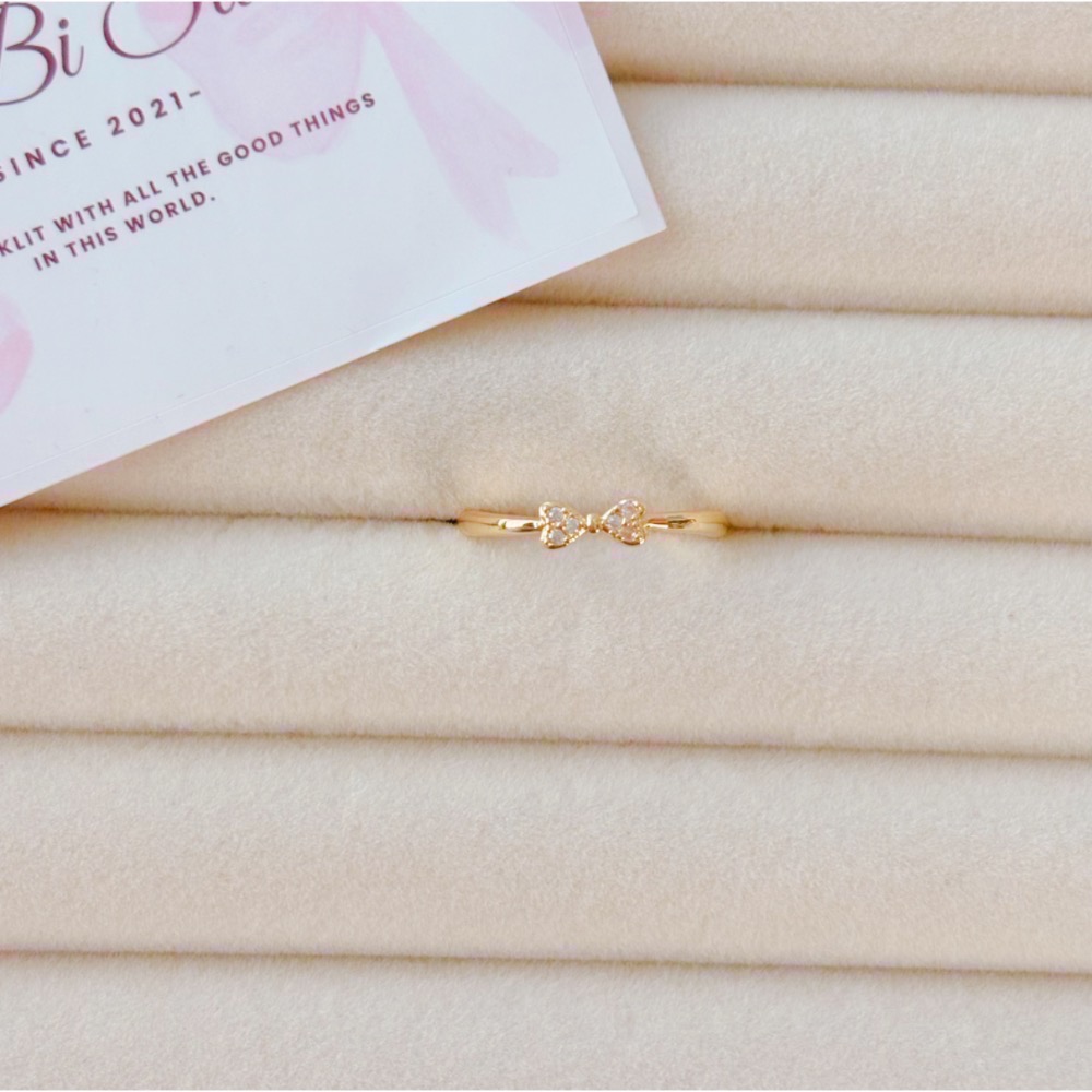 𝓨𝓪𝓷𝓰𝓑𝓲🕊️【精緻閃耀點漾蝴蝶結戒指】 Y880-細節圖6