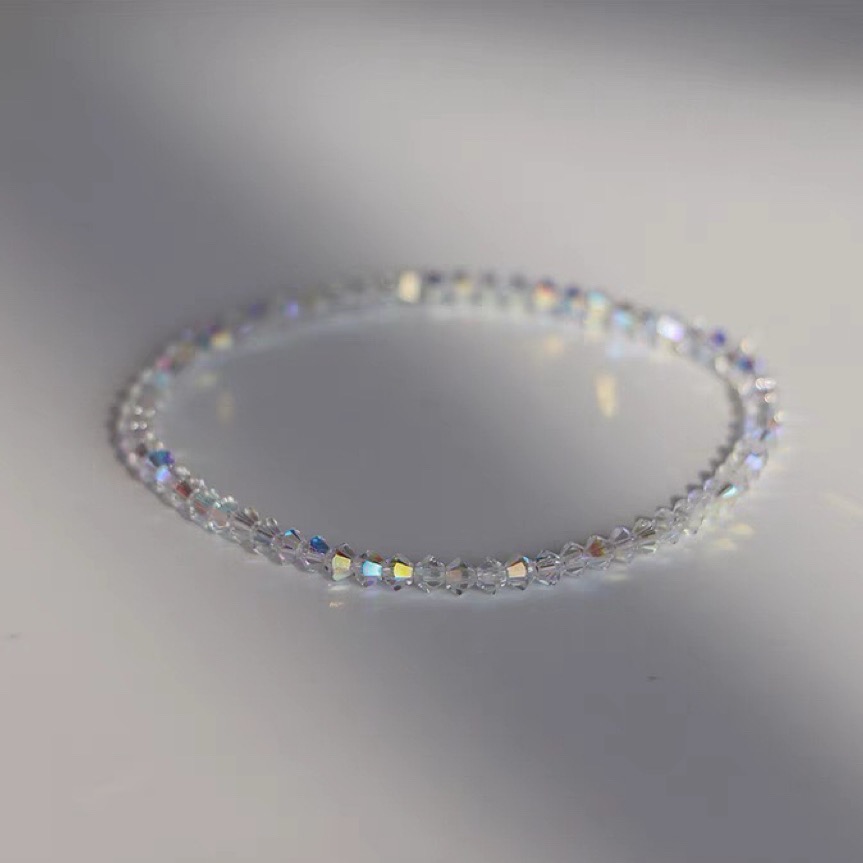 𝓨𝓪𝓷𝓰𝓑𝓲🕊️【超閃】【清透白彩細水晶手鍊】 Y884-細節圖2