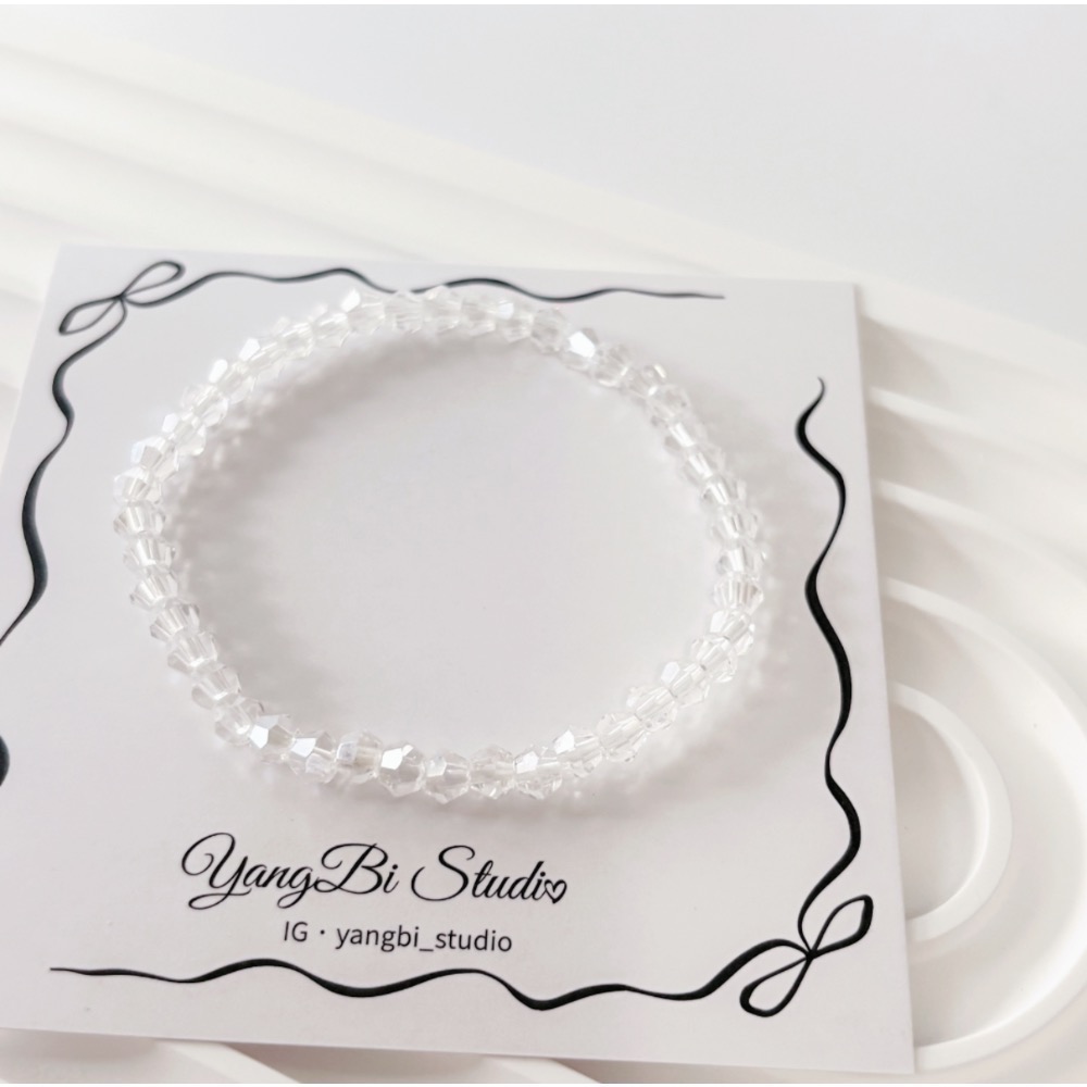 𝓨𝓪𝓷𝓰𝓑𝓲🕊️【超閃】【清透白彩細水晶手鍊】 Y884-細節圖7