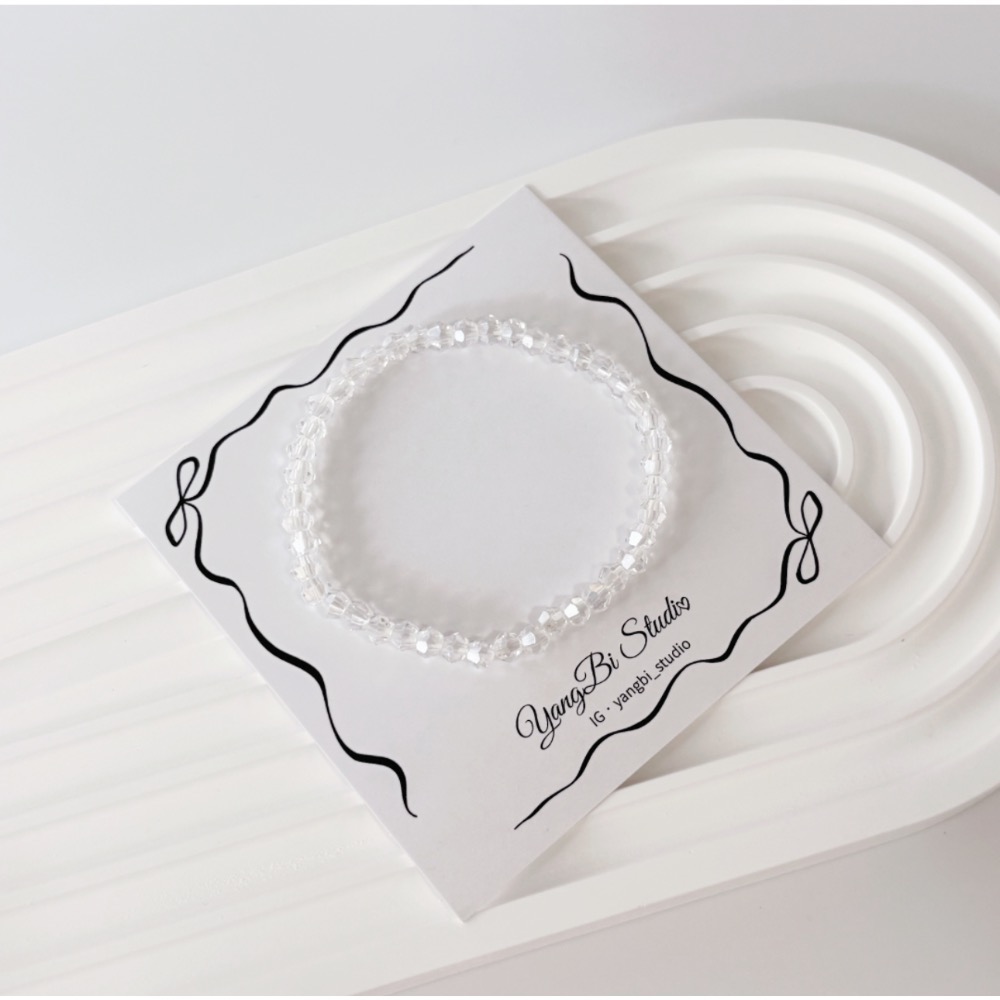 𝓨𝓪𝓷𝓰𝓑𝓲🕊️【超閃】【清透白彩細水晶手鍊】 Y884-細節圖8