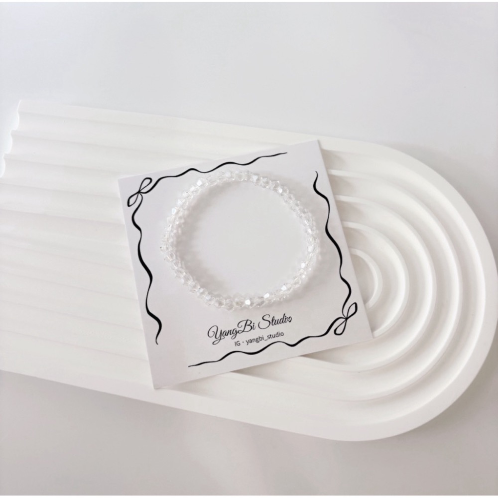 𝓨𝓪𝓷𝓰𝓑𝓲🕊️【超閃】【清透白彩細水晶手鍊】 Y884-規格圖9