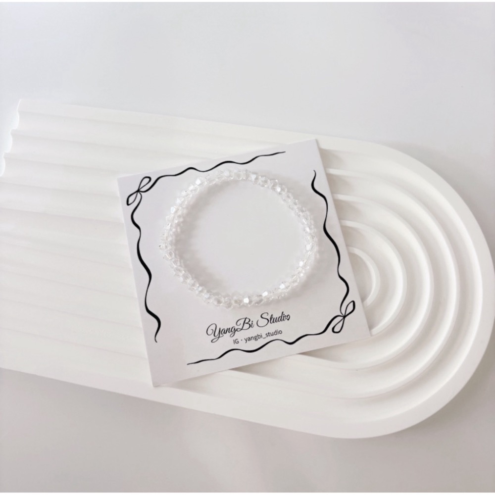 𝓨𝓪𝓷𝓰𝓑𝓲🕊️【超閃】【清透白彩細水晶手鍊】 Y884-規格圖9