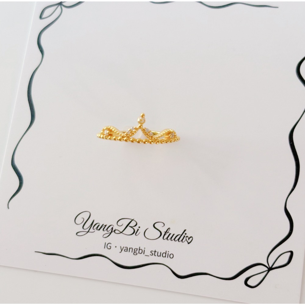 𝓨𝓪𝓷𝓰𝓑𝓲🕊️【法式輕奢皇冠戒指】 Y885-細節圖9