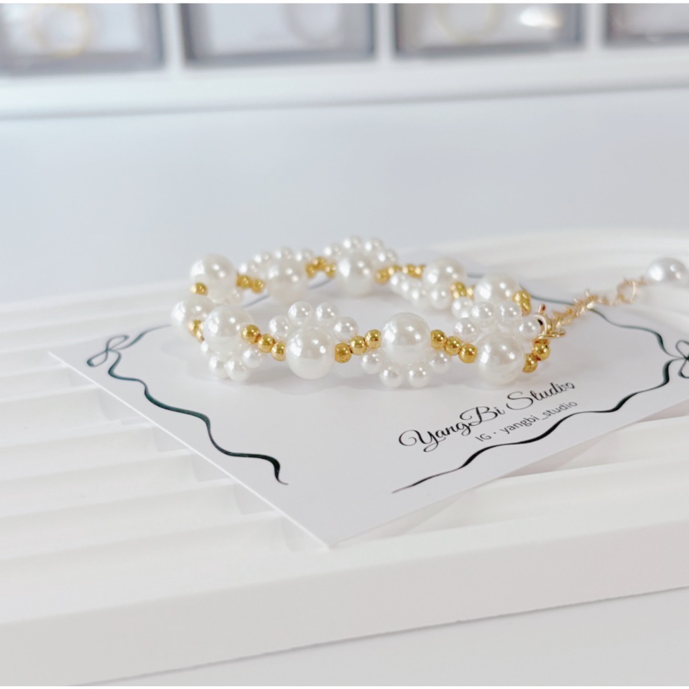 𝓨𝓪𝓷𝓰𝓑𝓲🕊️【貓奴必備】【珍珠貓爪串珠手鍊】 Y886-細節圖2