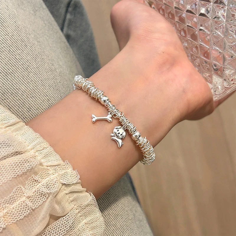 𝓨𝓪𝓷𝓰𝓑𝓲🕊️【超可愛】【貓咪小魚狗狗骨頭盤纏設計感手鍊】 Y894-細節圖10