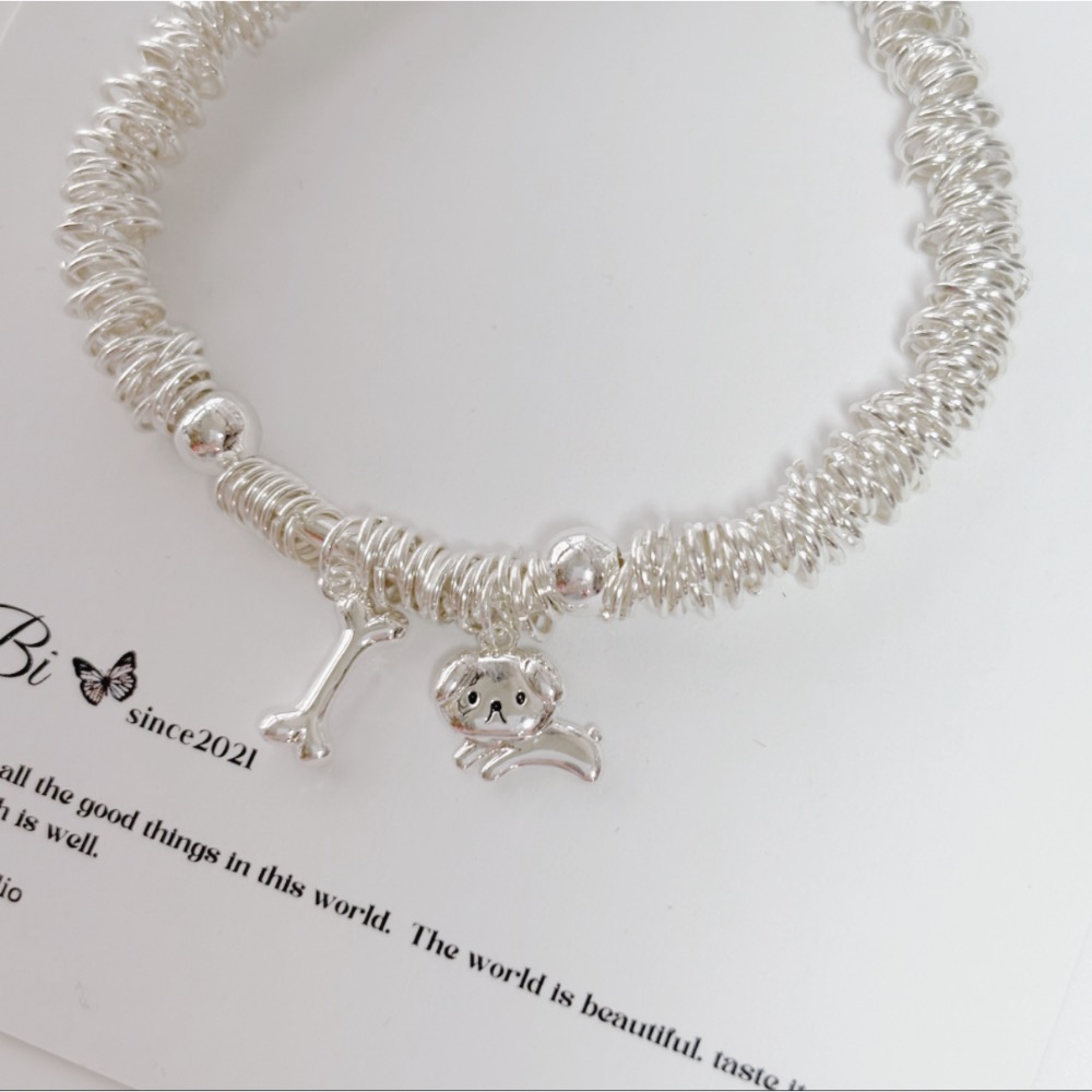 𝓨𝓪𝓷𝓰𝓑𝓲🕊️【超可愛】【貓咪小魚狗狗骨頭盤纏設計感手鍊】 Y894-規格圖11