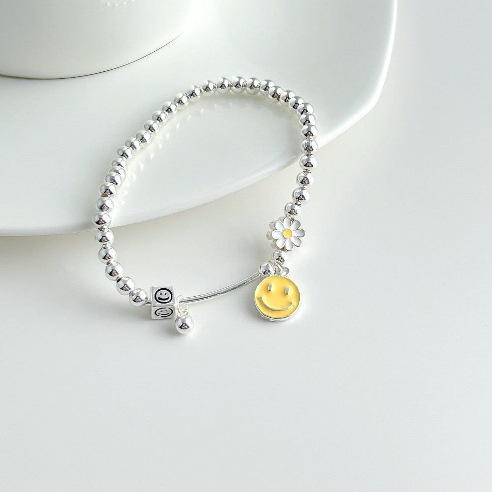 𝓨𝓪𝓷𝓰𝓑𝓲🕊️【每天都要保持微笑】【小雛菊笑臉圓珠手鍊】 Y899-細節圖4