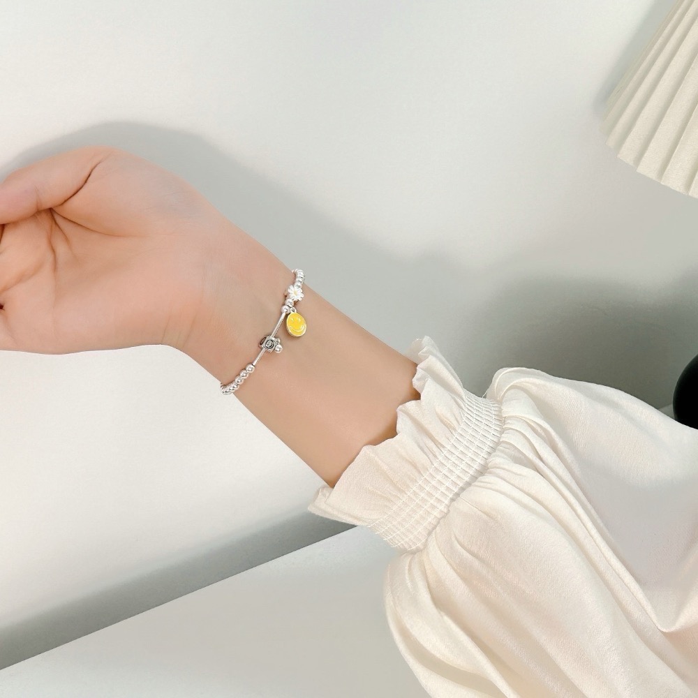 𝓨𝓪𝓷𝓰𝓑𝓲🕊️【每天都要保持微笑】【小雛菊笑臉圓珠手鍊】 Y899-細節圖7