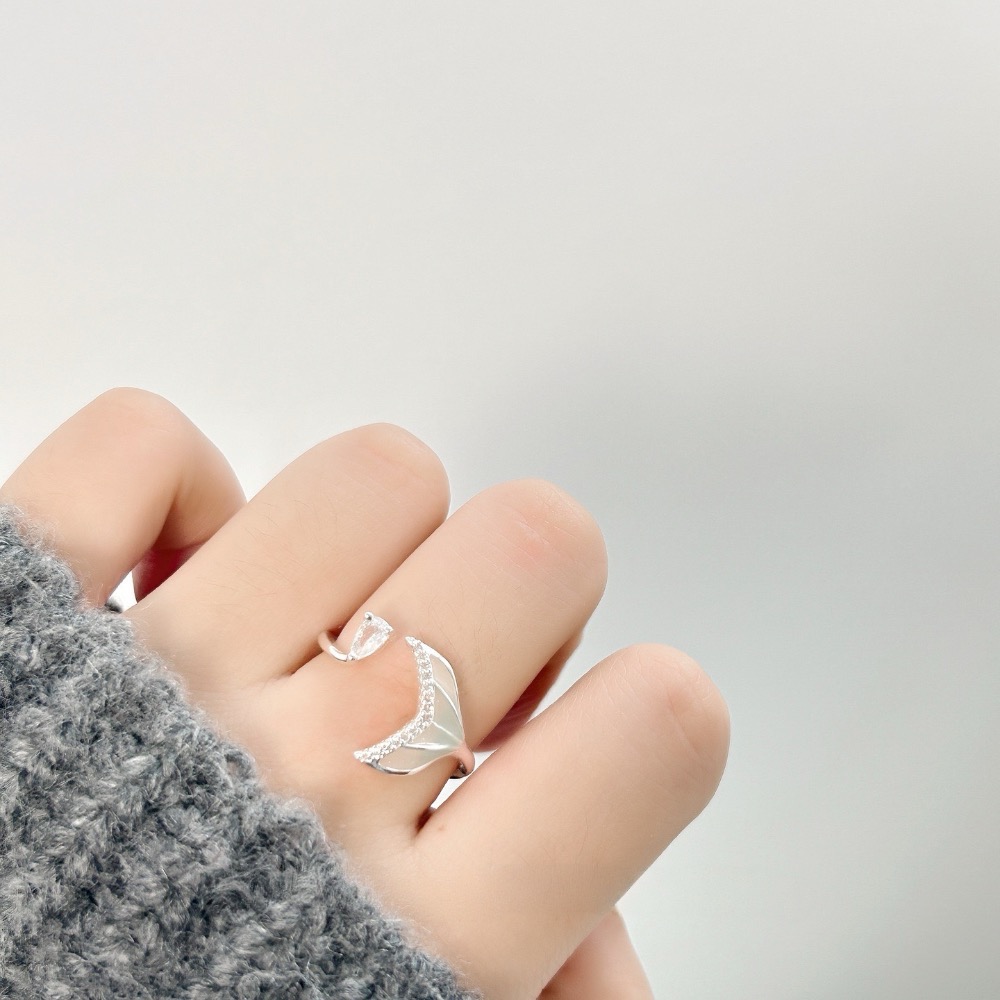 𝓨𝓪𝓷𝓰𝓑𝓲🕊️【人魚之淚】【漸變魚尾微鑲鋯石戒指】 Y900-細節圖4