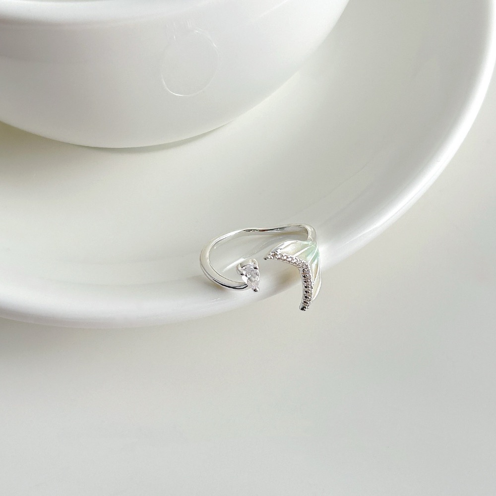 𝓨𝓪𝓷𝓰𝓑𝓲🕊️【人魚之淚】【漸變魚尾微鑲鋯石戒指】 Y900-細節圖8