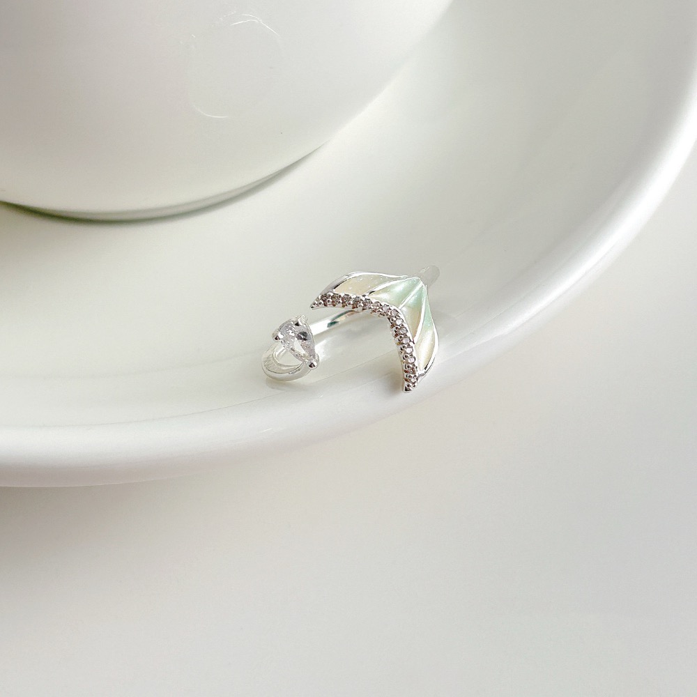 𝓨𝓪𝓷𝓰𝓑𝓲🕊️【人魚之淚】【漸變魚尾微鑲鋯石戒指】 Y900-細節圖9