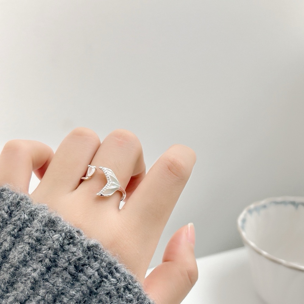 𝓨𝓪𝓷𝓰𝓑𝓲🕊️【人魚之淚】【漸變魚尾微鑲鋯石戒指】 Y900-細節圖11