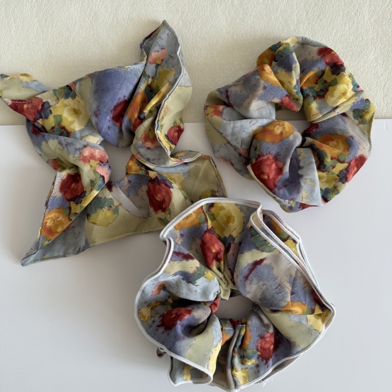 𝓨𝓪𝓷𝓰𝓑𝓲🕊️【質感極佳】【復古油畫大腸圈三種款式】 V436-細節圖2